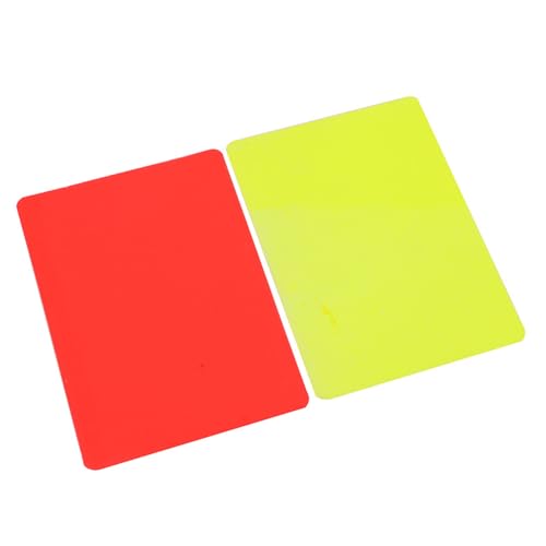 MULAIDI Sport-Strafkarten für Fußball, Sport, Fußball, Spielkarte, PVC, Fußballkarte, Rötungen, gelbe Karten