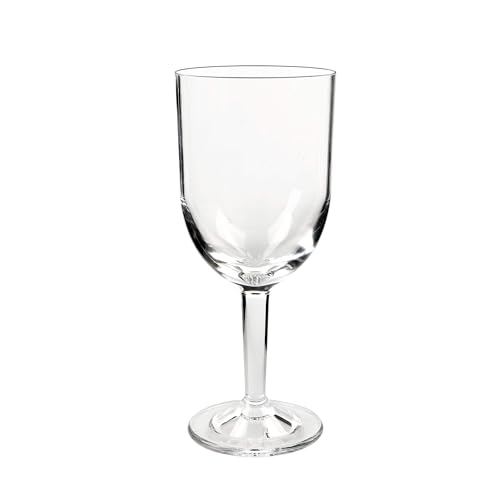 DASIAUTOEM Unzerbrechlich Tritan-Kunststoff Weingläser, 2 Stück Wiederverwendbar Weingläser Kunststoff, BPA-frei 350 ml, ideal für Camping, Catering, Poolpartys, Gartenpartys, Festivals