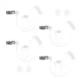 FDGGT 4 Stück Intercom-Luftkanäle, Transparente Intercom-Kanäle, Audio-Röhren, Ersatz-Soundröhren, Intercom-Zubehör