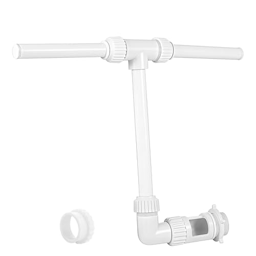Wasserbrunnen Dual Spray,Doppelte Sprühwasserbrunnen Mit Adapter,Dual Spray Wasserbrunnen,Einstellbarer Pool Wasserfall Brunnen Für Oberirdische Und Unterirdische Schwimmbad
