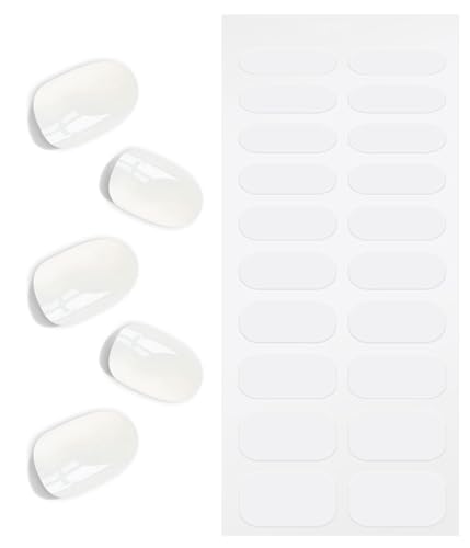 Nagelfolie Transparent, KALEFUL Gel Nail Nagelfolien Selbstklebend Uv Härtend Nail Art Sticker Dekoration Nageldesign Zubehör