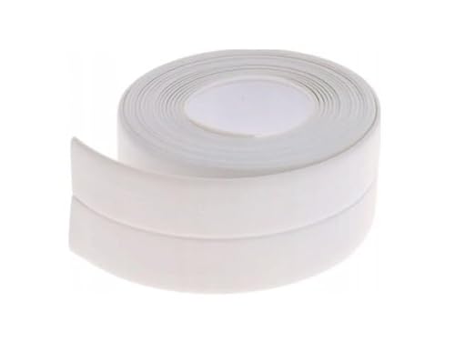 Przydasie Silikon-Dichtband 3,8cm x 3,1m – Wasserdicht und schimmelresistent, ideal für Duschwannen, Badewannen, Waschbecken und Küchen. Einfache Anwendung bei 25°C.