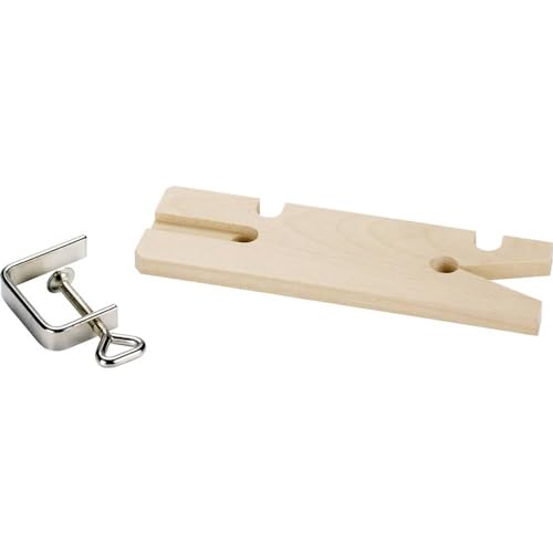 kwb Holz-Laubsägetisch mit Zwinge 4 mm, für Holzsägen und Laubsägebogen, 210 mm, Bügeltiefe 320 mm, Gewicht 168 Gramm, Klingenlänge 320 mm, Schnittwinkel 90 Grad