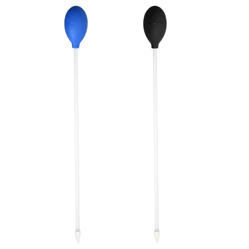 2 Stücke 40 cm Aquarium Pipette, Feed Pipette, Korallen Feeder Tube, Aquarium Sauger, Pipette Lang, Geeignet für Aquarien, Große Kleine Fisch Tank Zubehör Reinigungszubehör