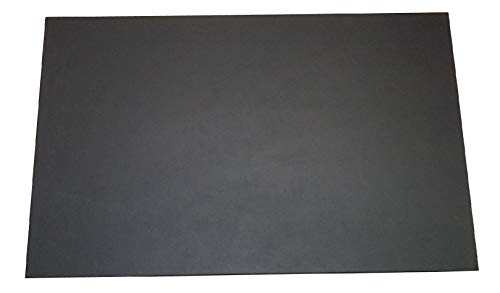 Team Beust Exquisit Schreibunterlage Schreibtischunterlage echt Leder schwarz 60 x 40 cm Rindnappaleder, rutschhemmende Rückseite, rechtwinklige Ecken