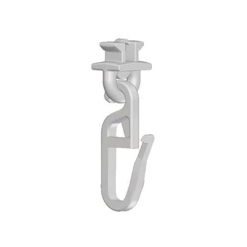 Generisch Drehgleiter Gardinengleiter für Aluminium-Gardinenschienen mit 6 mm Laufkanal