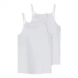 NAME IT Mädchen Nkfstrap Top 2p Noos Unterhose, Bright White, 134 EU