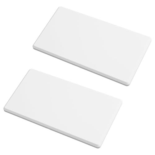 UFURMATE Blank Cover Wandplatte 2PCS Weiß Schraubenlose leere Wandplatte Kunststoff 1-Gang Leere Gerätesteckdosenabdeckung Elektrische Abdeckungen für unbenutzte Steckdosen oder Schalter