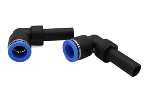 Pneumatik Winkel-Steckverbindung 12mm Stecknippel auf 12mm IQS Schlauchanschluss 2er Set