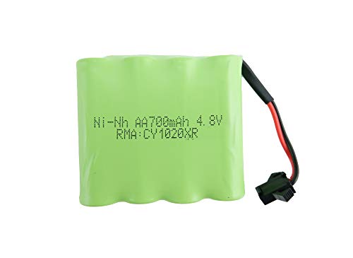 efaso Akku 4,8V / 700mAh / NI-MH/HBX Stecker/für Huina 1520 1540 alte Version / E568-003 Volvo Bagger