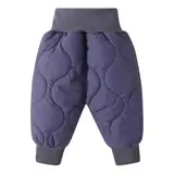 ACMEDE Baby Jungen Mädchen Schneehose mit Fleece Gr. 74/80/86/92, Kleinkind Winter Warme Verdickte Stepphose Outdoorhose Gr. 98/104/110/116 Dick Daunenhose Winddichte Winterhose 6 Monate-5 Jahre