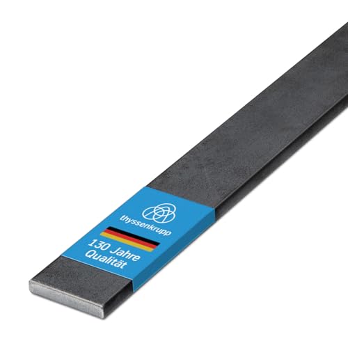 thyssenkrupp Flachstahl Flacheisen 30 x 5 mm in 2000 mm Länge | Flachprofil Stahl | Werkstoff: S235JR