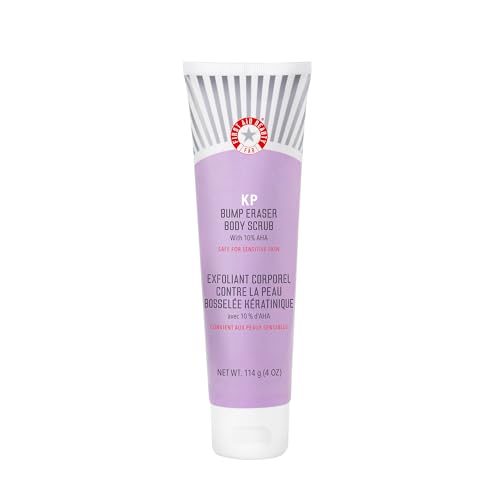 First Aid Beauty - KP Bump Eraser Körperpeeling mit 10% AHA - Hautpeeling mit Keratose Pilaris mit Glykolsäure und Laktose