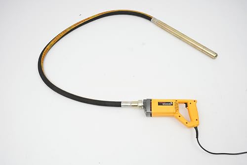 Levkitch Betonrüttler 2m Betonverdichter 35 mm Flaschenrüttler Elektro Rüttler Einhand Flaschenrüttler 1300W 220V 4300 U/min Rüttelflasche Beton mit Tragegriff