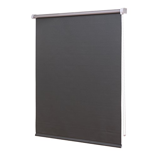 Ventanara® Thermorollo Verdunkelungsrollo Grau inklusive Montagematerial 140 x 220 cm