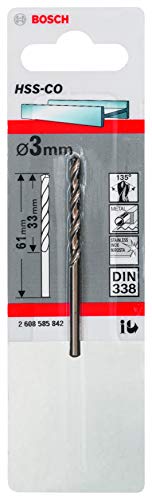 Bosch Accessories Bosch Professional Metallbohrer HSS-Cobalt (Ø 3 mm)