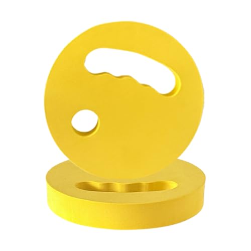 Wassertrainingsscheiben, 2 x schwimmende Schaumstoff-Hanteln, 18 x 3 cm, bequemer Griff, Pool-Trainingsgerät, ideal für Anfänger, Mädchen, Jugendliche, Teenager, Frauen, Männer, Fitness-Regime
