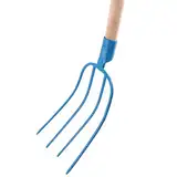 BAUSTER® Spatengabel, Heugabel, Gabel 4 Zinken für Garten mit Stiel 115cm Forke für Stall, Bauernhof hochwertigem Stahl, Dunggabel, Robust Mistgabel für den Gärtner und Landwirt, Drahtgabel