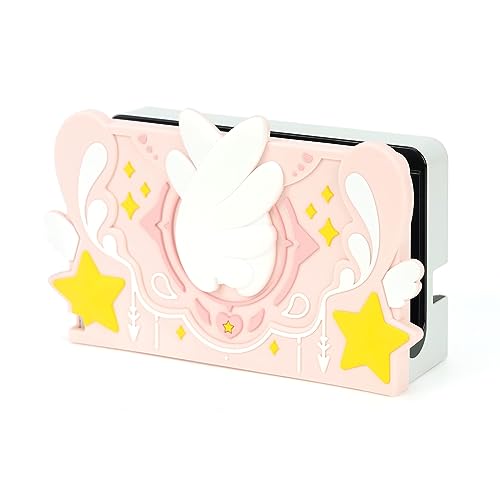 GeekShare Anti Scratch Switch Dock Cover Skin – Weiche Silikon-Frontplatte für Switch Dock – DIY-Ersatzschale, kompatibel mit Switch Charging Dock