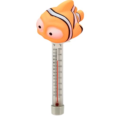 Schwimmbad Thermometer,Badezimmer Temperaturmesser Für Babys, Cartoon Tier Meerestier Pool Schwimmendes Thermometer, Wasser Temperatur für Whirlpools im Innen- und Außenbereich