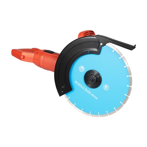 Betonsäge 3000W 3800r/min Betonschneider 180° Drehgriffe Nass-/Trocken Steinschneidemaschine 135mm Schnitttiefe mit Sägeblatt Steinsäge Set, für Materialien wie Stahl, Marmor, Granit