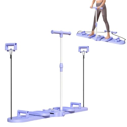 Herfair Fitnessgeräte 3-in-1 Trainingsgeräte Verstellbarer Bauch Beine Po Oberschenkeltrainer Beckenbodentrainer Multifunktional Sportgeräte Zuhause (D)