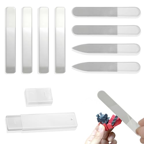 8 Stück Hobby Modellbauwerkzeug, professionelle Schleifstäbe, Hobby Modellbau Polierwerkzeuge, Modellbauwerkzeug Set, Nanofeilen für Spielzeugmodelle, Wiederverwendbar und abspülbar