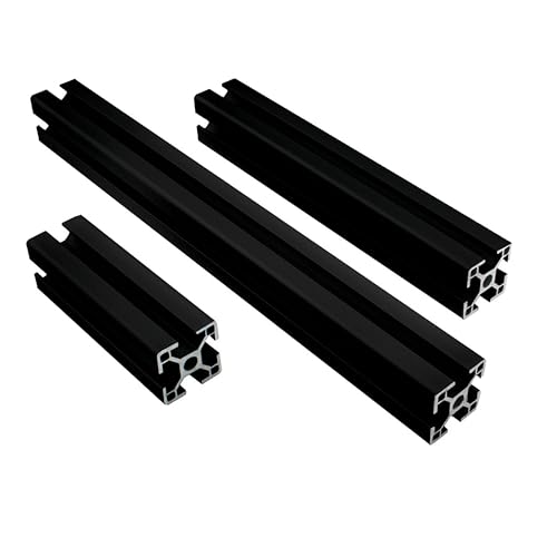 ALU Profil Aluprofil 30x30mm Nut 8 Aluminium Systemprofil Typ I schwarz 1000mm