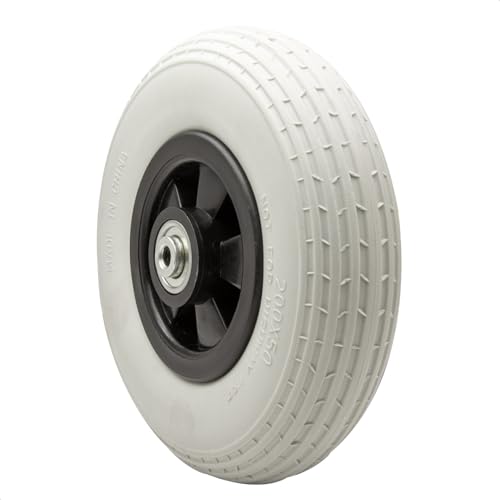 Wagner Rad - PANNENSICHER - PU geschäumtes Rad, Durchmesser Ø Rad 200 mm, Achse 8 mm, Tragkraft 100 kg - 04820201