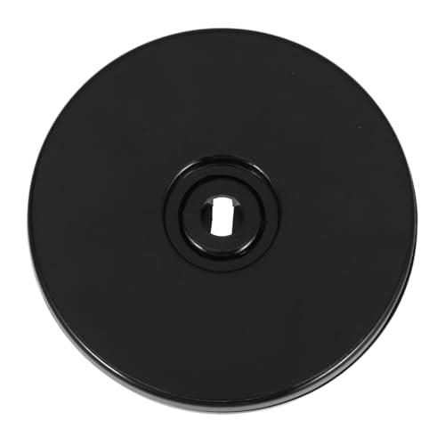 Cabilock Tisch Drehteller Basis Schautisch Drehtisch Rotierende Anzeigebasis Drehbares Gewürzregal Kleiner Drehständer Esstisch Drehscheibe Drehbarer Präsentationsständer Acryl Black