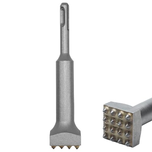 Elektro-Hammermeißel Blumen-Hammerbohrer Stockermeißel Abbruchbuchsen-Werkzeug-Bit 16 Zähne SDS Plus Meißel mit quadratischem Kopf für Steinplatten/Brücken/Wand