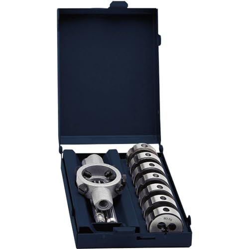 Eventus by Exact 70418 Schneideisensatz 8-teilig M3-M12 HSS mit Schneideisenhalter 25x9