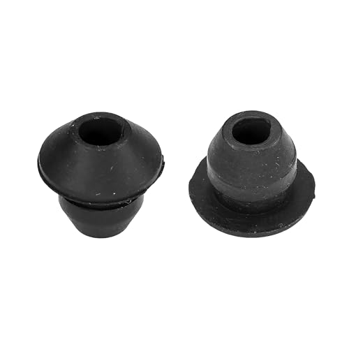 cyclingcolors 2x Kraftstofftank Gummitüllen Gasschneider Benzin Tank Tülle Universal Kraftstoffleitung Rohrdichtungs Freischneider Trimmer Rasenmäher, Ø9mm 1 Loch