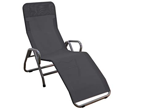 MFG Freizeitmöbel Bäderliege Pool 3", anthrazit/schwarz