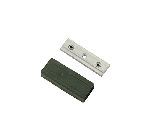 Gardinia Verbinder für Gardinenstangen Luxor, 1 Set, Kunststoff, aluminium-schwarz, Nicht Zutreffend