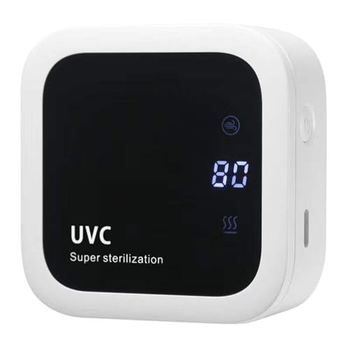 Zeerkeer Geräuscharmer UV-Zahnbürsten-Desinfektionsmittel,Kein Stanzen des Toothbrush sterilizer,Tragbare Trocken- und Desinfektionsbox,1000mAh