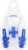 CRESSI Aqua Kit Ear Plugs, Set Ohrstöpsel + Nasenclip Uni Erwachsene, Blau, Einheitsgröße