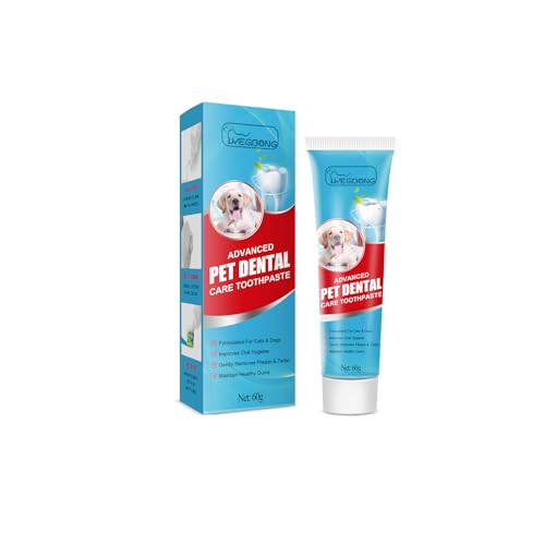 VENNERLI Advanced Pet Dental Care Zahnpasta für Katze Hund Reinigung der Zähne Verbesserung der Mundhygiene Entfernung von Zahnstein Plaque Erhaltung gesundes Zahnfleisch (60g)