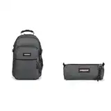 EASTPAK - TUTOR - Rucksack, 39 L, Black Denim (Grau) & BENCHMARK Single - Federmäppchen, Black Denim (Grau)