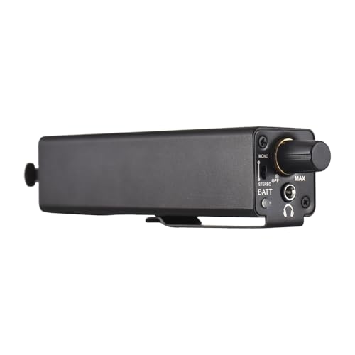 Btuty In-Ear-Monitorverstärker, tragbarer Stereo-Kopfhörer-Verstärker mit XLR/6,35-mm-Eingang, 3,5-mm-Ausgangsbuchse, Mono-/Stereo-Schalter, Lautstärkeregelung für Musiker, Keyboarder, Schlagzeuger,