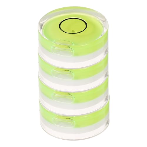 Warmhm 4 Stück Plattenstabilisator Für Audio-Plattenspieler Vinyl-Player Plattenspieler Für Schallplatten Nivellierung Ausgewogener Scheibenstabilisator Gewicht Der Schallplatte Abs Grün