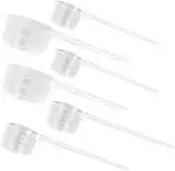 Messlöffel Gramm, 6 Stück Dosierlöffel Transparent Protein Löffel Kaffee Messlöffel Proteinpulver Waschpulver Dosierer mit Skala 5g 10g 15g Waagen Scoop Löffel für Backen Küche