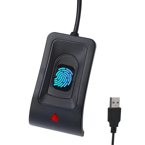 Diyeeni Desktop-USB-Fingerabdruckleser, Computer-Fingerabdruckschlüsselleser, USB-Sicherheitsschlüssel mit Verlängerungskabel für Windows, Automatische Kalibrierungserkennung, Passwortfrei