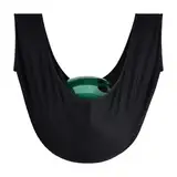 Namvo Bowlingkugel-Poliertasche mit Reinigungstüchern, Mikrofaser, Schwarz, 55 cm x 35 cm
