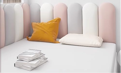 3d Wandkissen Selbstklebend, Wandpaneele Gepolstert Verdicktes 3,5 cm, Wandverkleidung Kopfteil Bett Antikollision, Paneele Wand Schalldämmung, Leicht Zu Reinigen, für Wandkissen Kinderzimmer(Color:A,