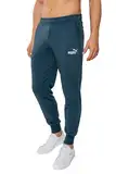 PUMA Jogginghose Herren, Trainingshose lang, Sporthose, Baumwolle, Statement Deluxe Edition, Regular Fit, Dark Night, Größe L