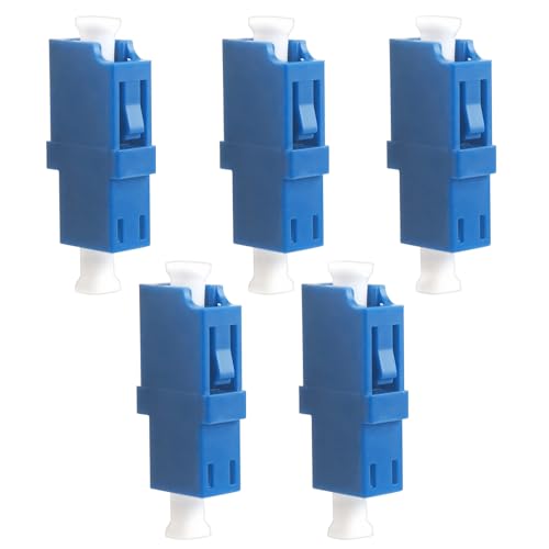 FSWWSF LC/UPC Buchse-Buchse Monomode Glasfaseradapter 5 Stück - Simplex Female für Faserverbindungen und Verlängerungen