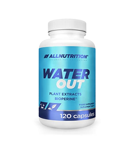 ALLNUTRITION Water Out Food Supplement to Remove Excess Water - Natural detoxification and Weight Loss with Plant extracts Bioperine 120 Capsules