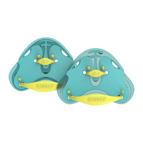 Speedo Unisex Erwachsene Biofuse Fingerpaddel | Trainingshilfe | Schwimm-Fitness Trainingshilfen, Blau, Einheitsgröße
