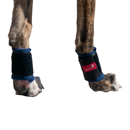 HERZENSTIER Krallenschutzbandage Gr. M30 für Hunde, Schutz für Wolfs- und Daumenkralle, doppelseitiges Fleece, für Hundesport, Jagd & Agility